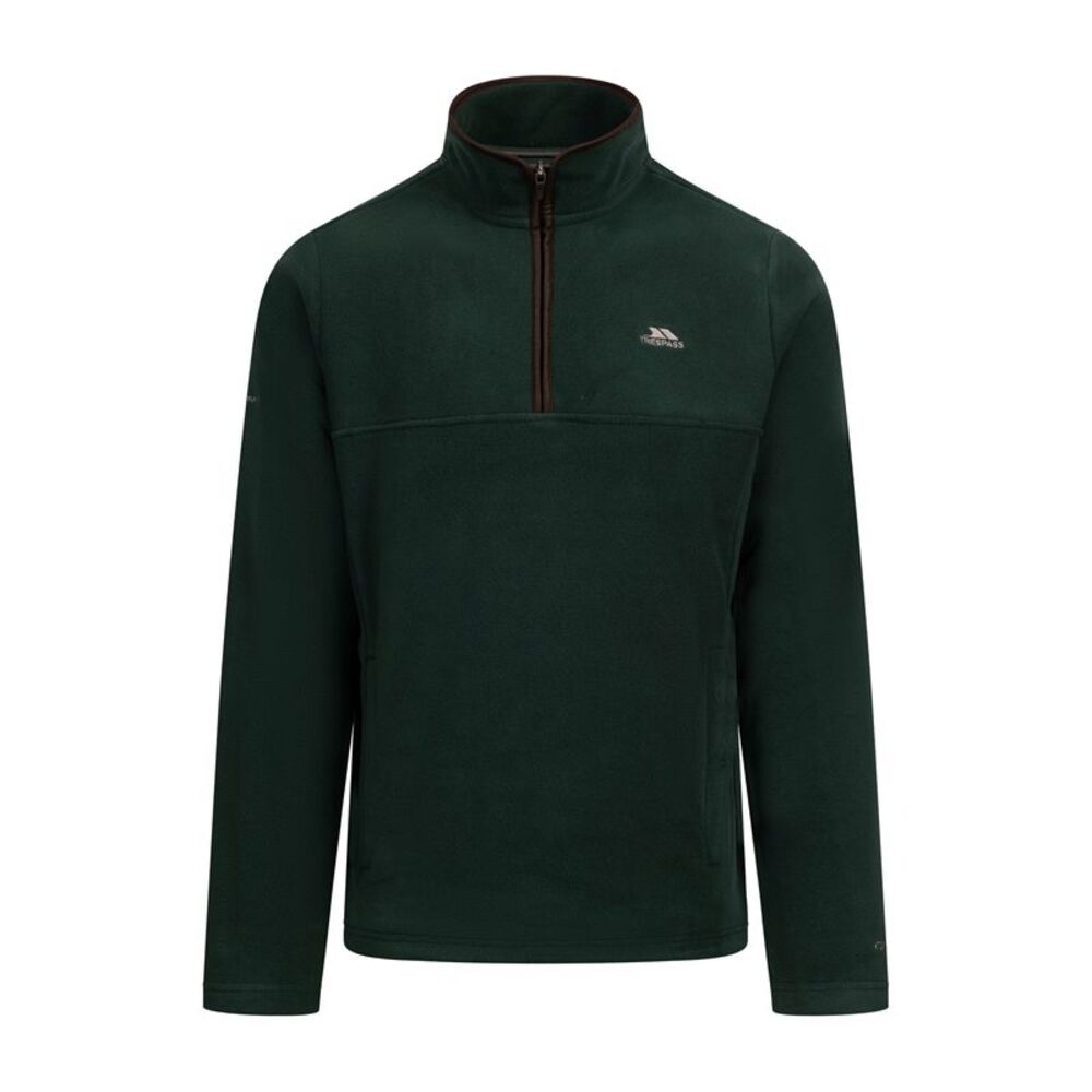 Trespass Mens Huntar Fleece Top / Dark Green